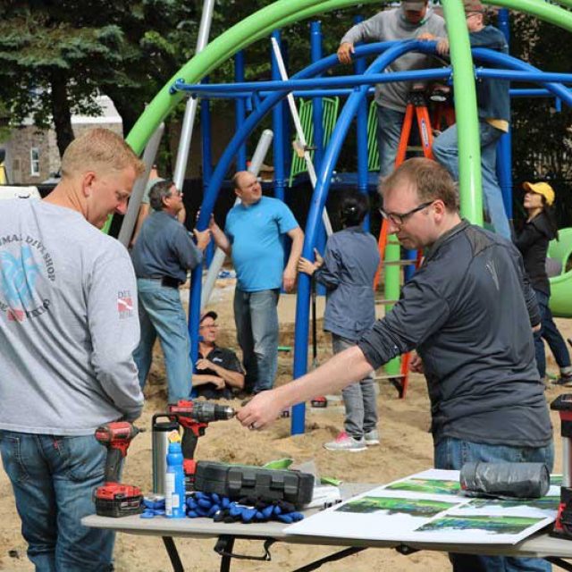 Shape Helps Build New Playground